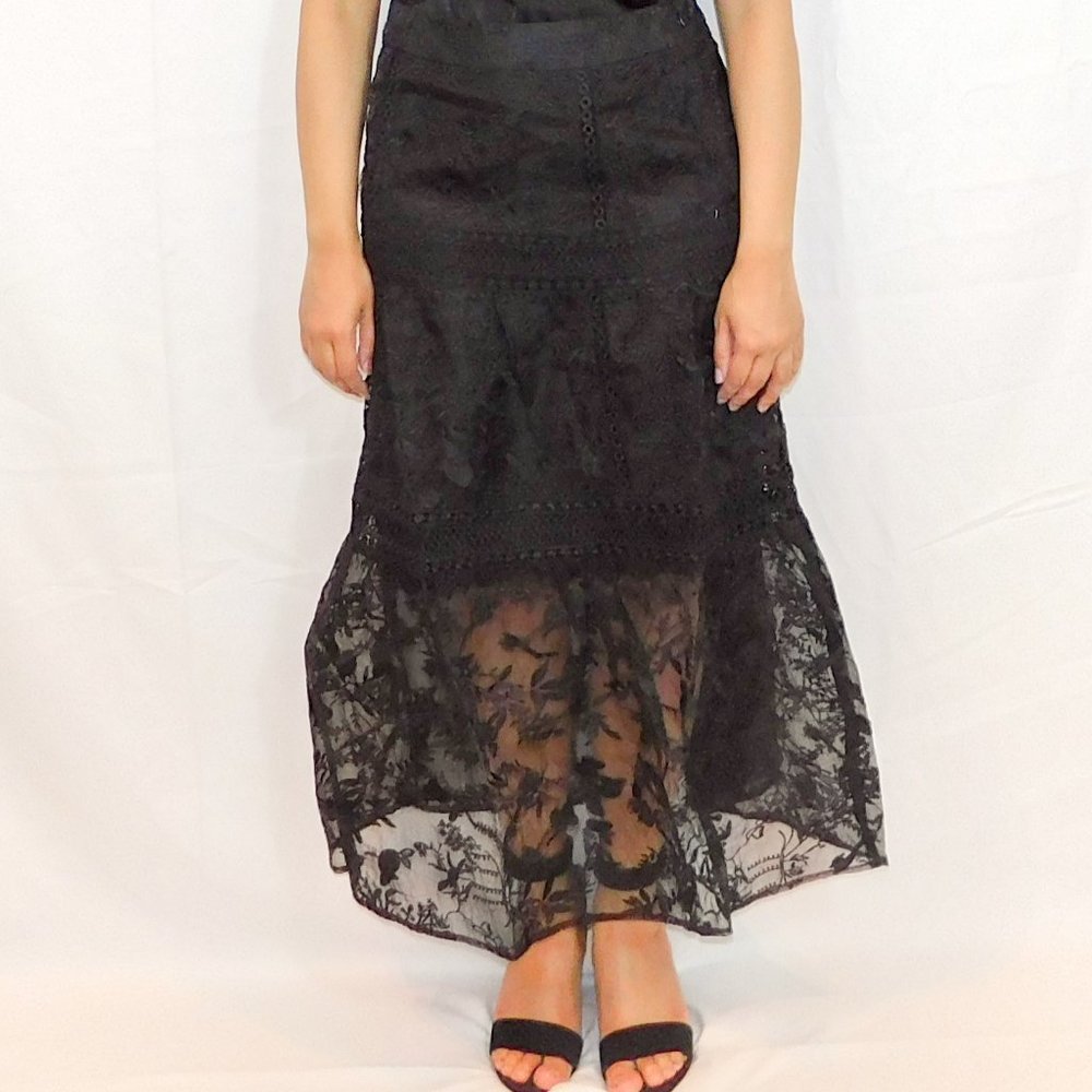 Black Organza Skirt